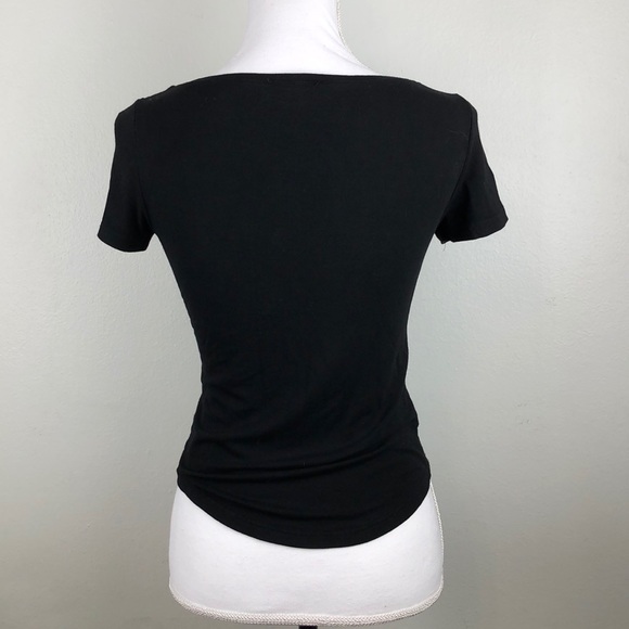Comme Il Faut Short Sleeve Black Shirt Small - Picture 4 of 10